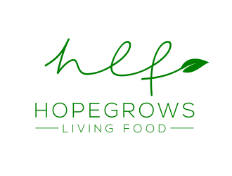 hopegrows living food logo design by Rossee