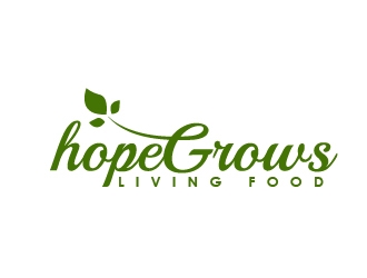 hopegrows living food logo design by art-design
