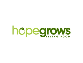 hopegrows living food logo design by Erasedink