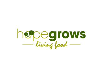 hopegrows living food logo design by torresace