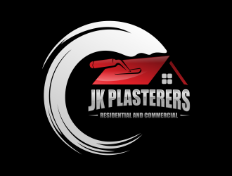 JK Plasterers. residential and commercial  logo design by Realistis