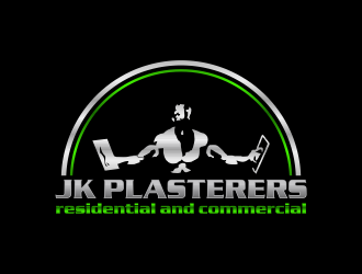 JK Plasterers. residential and commercial  logo design by ammad