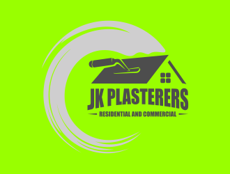 JK Plasterers. residential and commercial  logo design by Realistis