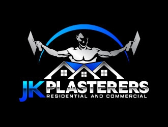 JK Plasterers. residential and commercial  logo design by daywalker