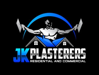 JK Plasterers. residential and commercial  logo design by daywalker