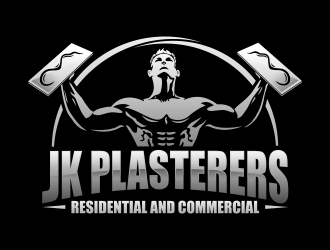 JK Plasterers. residential and commercial  logo design by Realistis
