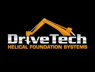 DriveTech Helical Foundation Systems logo design by sakarep