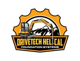 DriveTech Helical Foundation Systems logo design by daywalker