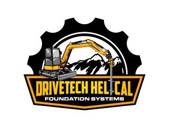 DriveTech Helical Foundation Systems logo design by daywalker