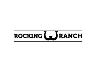 Rockin W Ranch logo design by Barkah