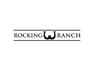 Rockin W Ranch logo design by Barkah