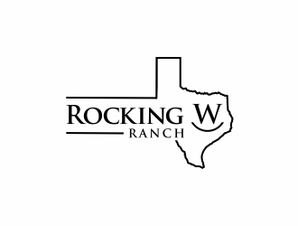 Rockin W Ranch logo design by santrie