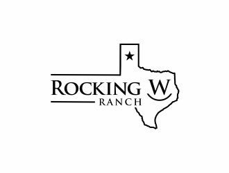 Rockin W Ranch logo design by santrie
