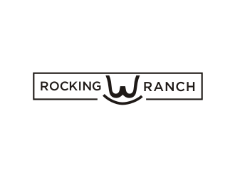 Rockin W Ranch logo design by Barkah
