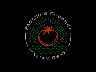 Pagenos Gourmet Italian Gravy logo design by pencilhand