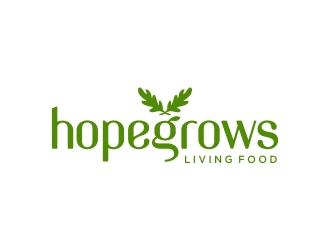 hopegrows living food logo design by excelentlogo