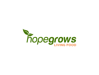 hopegrows living food logo design by sokha