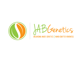 JAB Genetics logo design by pencilhand