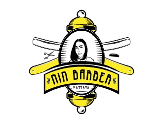 NIN BARBER  - PATTAYA logo design by Yogienugr