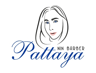 NIN BARBER  - PATTAYA logo design by MUSANG