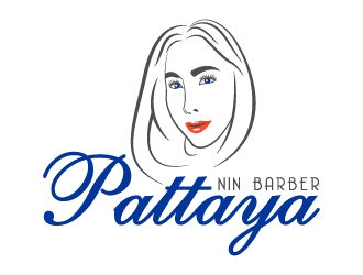 NIN BARBER  - PATTAYA logo design by MUSANG
