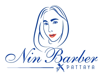 NIN BARBER  - PATTAYA logo design by MUSANG