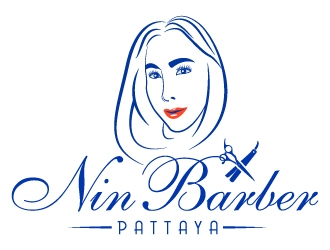 NIN BARBER  - PATTAYA logo design by MUSANG