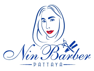 NIN BARBER  - PATTAYA logo design by MUSANG