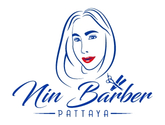 NIN BARBER  - PATTAYA logo design by MUSANG