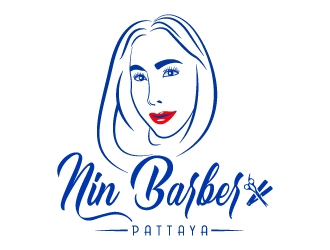 NIN BARBER  - PATTAYA logo design by MUSANG