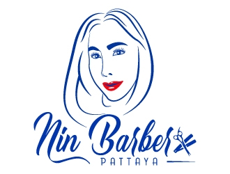 NIN BARBER  - PATTAYA logo design by MUSANG
