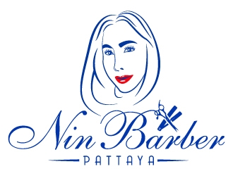 NIN BARBER  - PATTAYA logo design by MUSANG