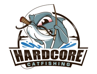 Hardcore Catfishing logo design by DreamLogoDesign