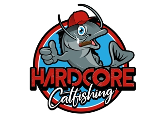 Hardcore Catfishing logo design by DreamLogoDesign