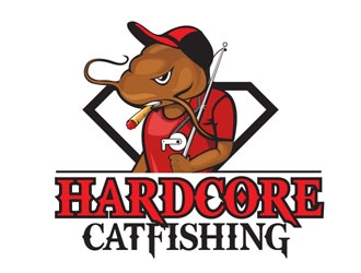 Hardcore Catfishing logo design by frontrunner
