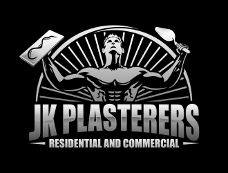 JK Plasterers. residential and commercial  logo design by Realistis