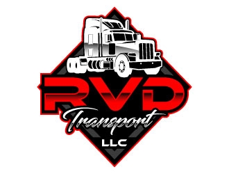 RVD Transport LLC logo design by daywalker