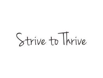 Strive to Thrive logo design by p0peye