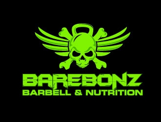 BareBonz Barbell & Nutrition logo design by maze