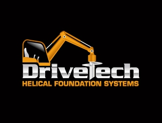 DriveTech Helical Foundation Systems logo design by sakarep