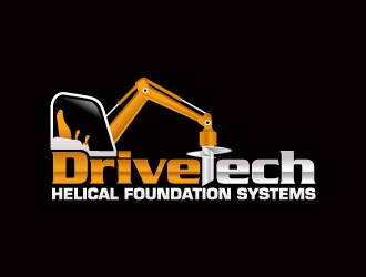 DriveTech Helical Foundation Systems logo design by sakarep