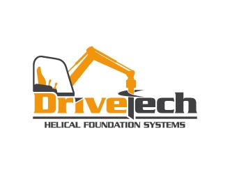 DriveTech Helical Foundation Systems logo design by sakarep