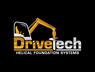 DriveTech Helical Foundation Systems logo design by sakarep