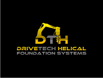 DriveTech Helical Foundation Systems logo design by sodimejo