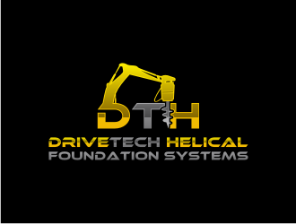 DriveTech Helical Foundation Systems logo design by sodimejo