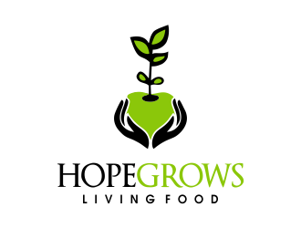 hopegrows living food logo design by JessicaLopes