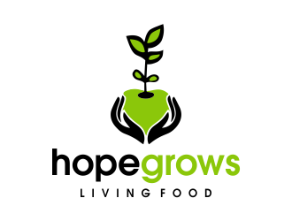 hopegrows living food logo design by JessicaLopes