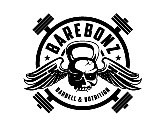 BareBonz Barbell & Nutrition logo design by Ultimatum