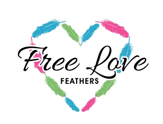 Free Love Feathers logo design by PMG