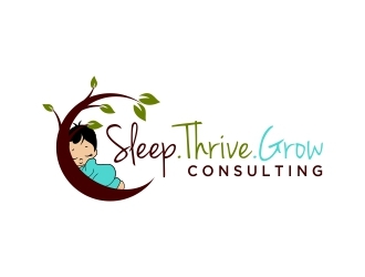 Sleep.Thrive.Grow Consulting logo design by dibyo